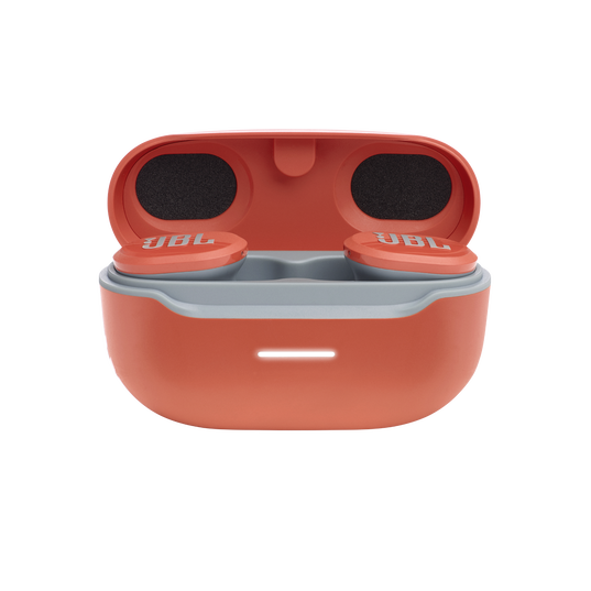 JBL Endurance Race TWS - Coral - Waterproof true wireless active sport earbuds - Detailshot 2